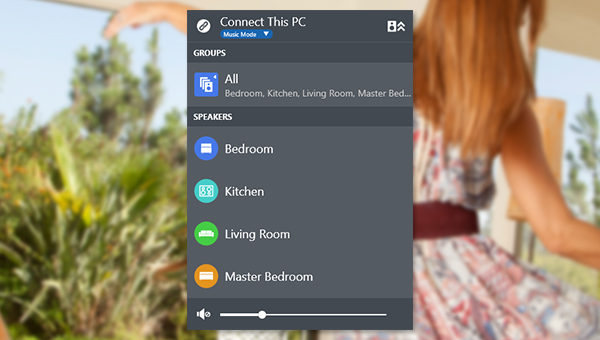 Play-Fi Windows App - select any speaker