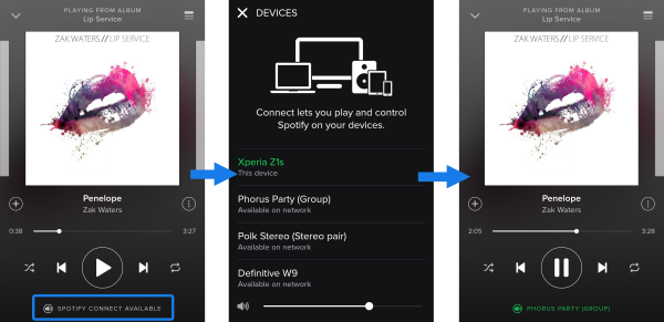 Spotify connect button